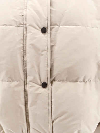 BRUNELLO CUCINELLI - Down jacket with shearling collar