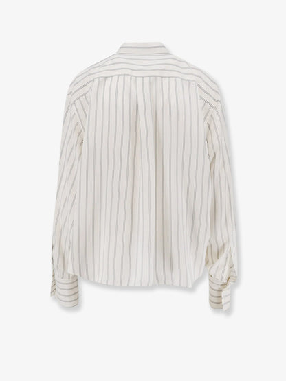 BRUNELLO CUCINELLI - Striped silk shirt