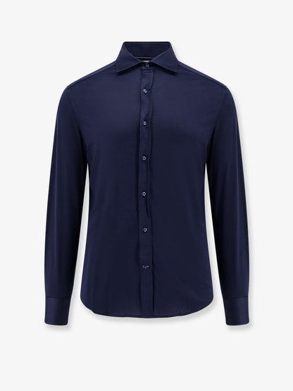 Brunello Cucinelli Silk and cotton blend shirt - Blucolorato