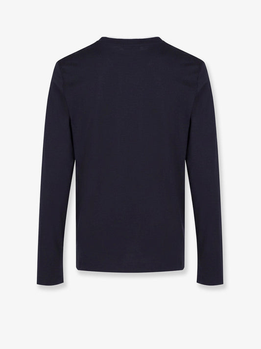 Brunello Cucinelli Silk and cotton blend T-Shirt - Cobaltogrigio
