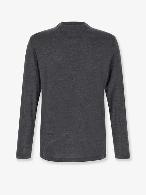 Brunello Cucinelli Silk and cotton blend T-shirt - Grigioscuro