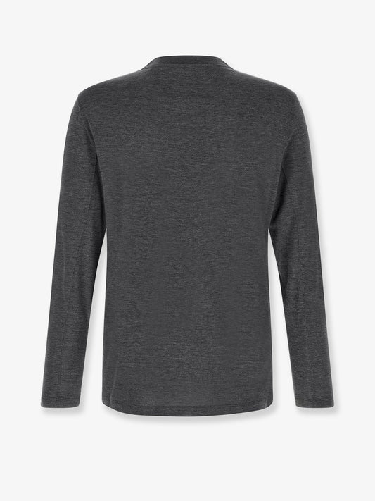 Brunello Cucinelli Silk and cotton blend T-shirt - Grigioscuro