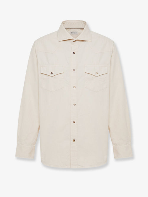Brunello Cucinelli Corduroy shirt - Burro