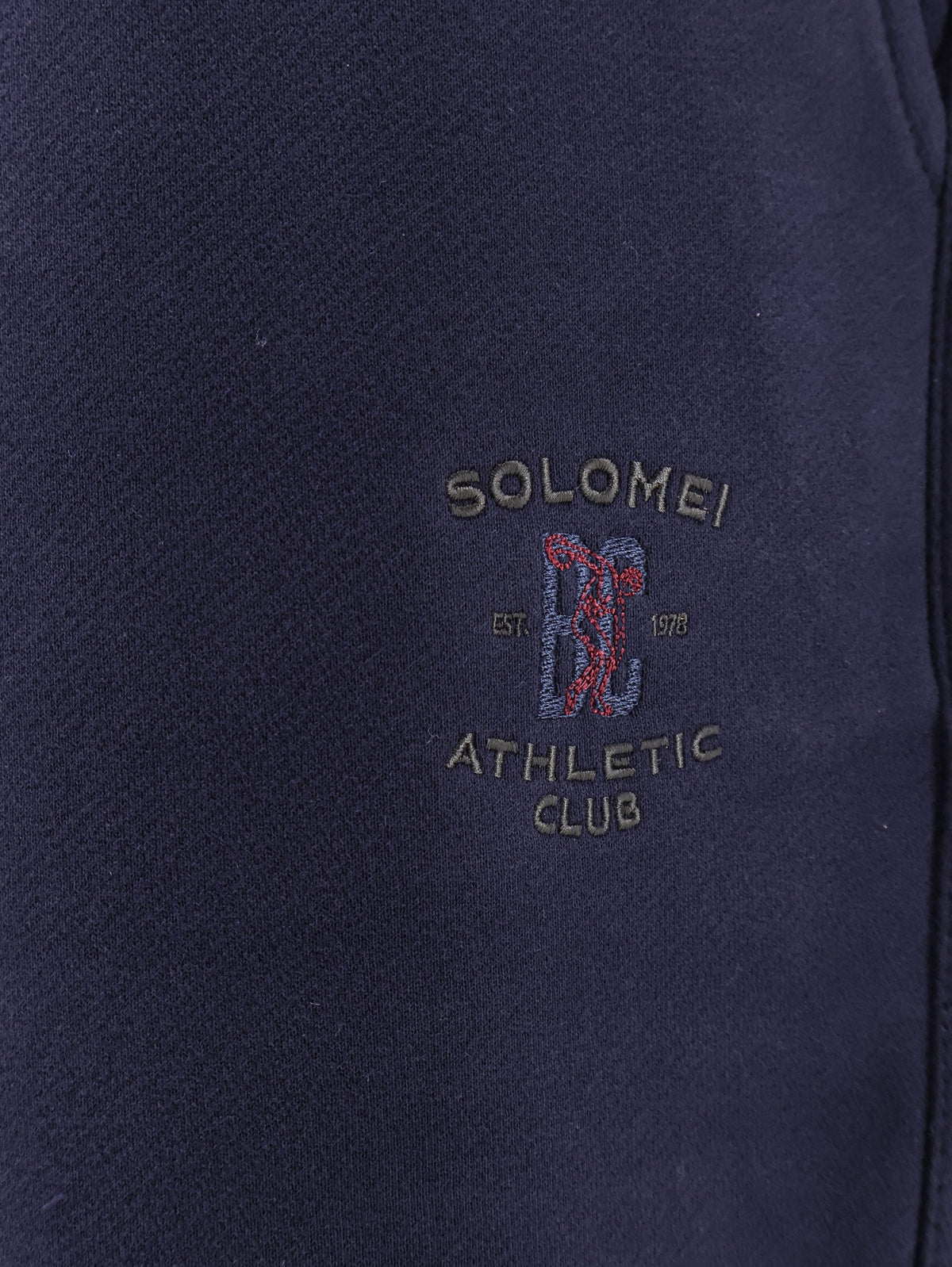 Brunello Cucinelli Cotton sweatpants with embroidery - Cobaltopiombo