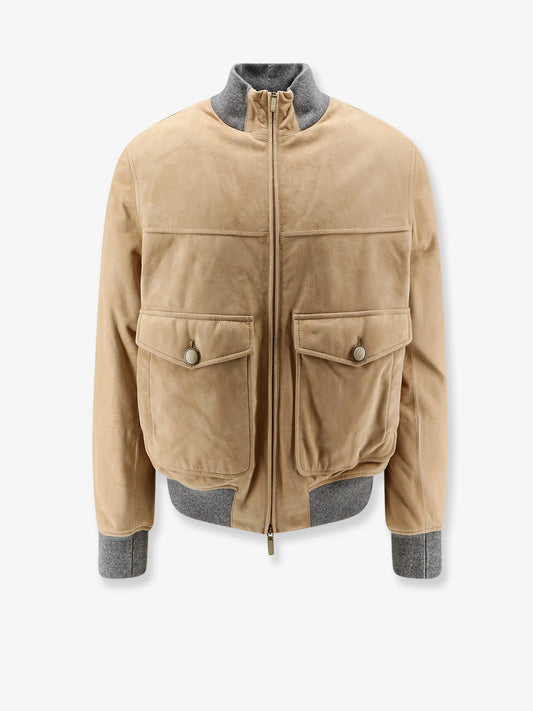 Brunello Cucinelli Padded Suede Jacket