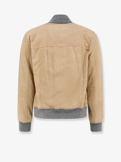 BRUNELLO CUCINELLI - Padded suede jacket