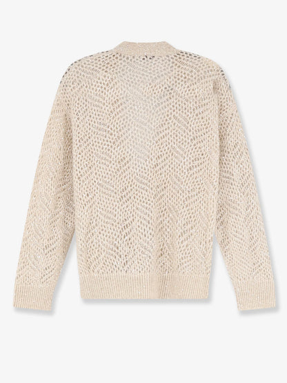 BRUNELLO CUCINELLI - Mohair blend cardigan with iconic Dazzling motif