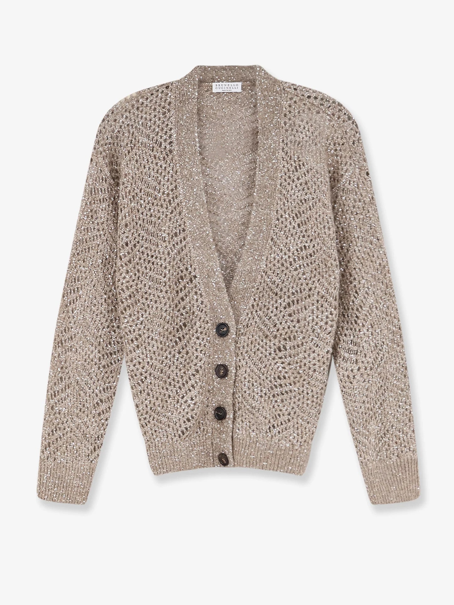BRUNELLO CUCINELLI - Mohair blend cardigan with iconic Dazzling motif