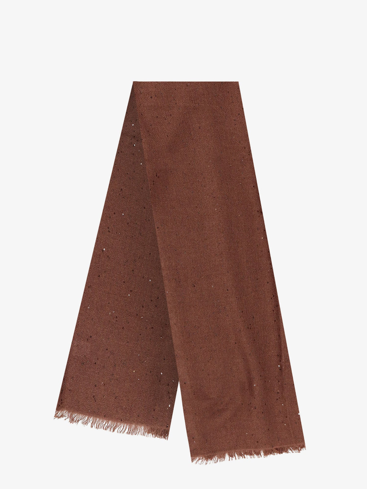 Brunello Cucinelli Cashmere and silk scarf - Chocolate Brown