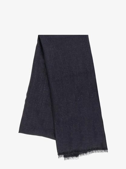 Brunello Cucinelli Sparkling cashmere and silk scarf - Nero