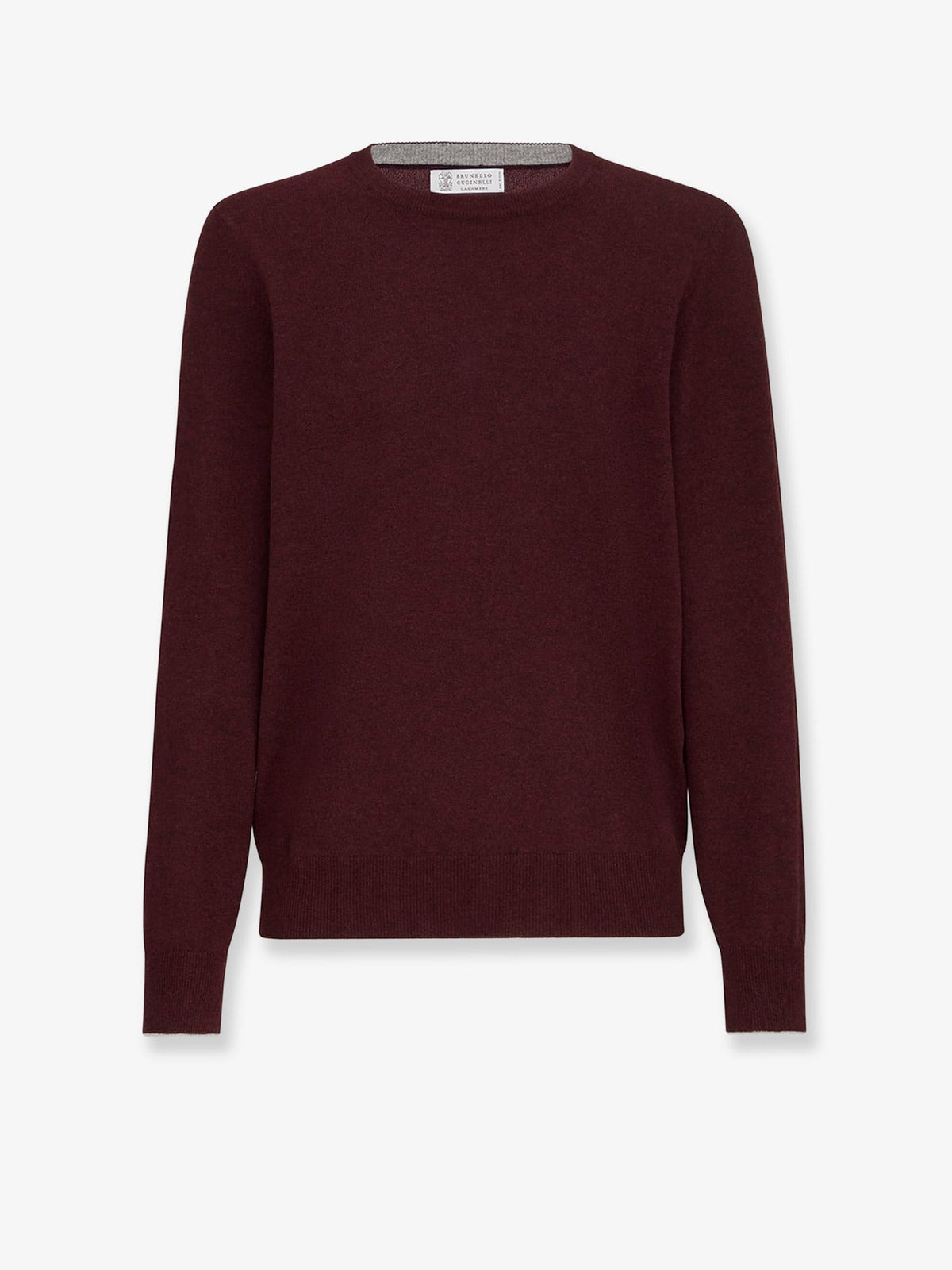 Brunello Cucinelli Cashmere, silk and linen sweater - Borgognagrigio
