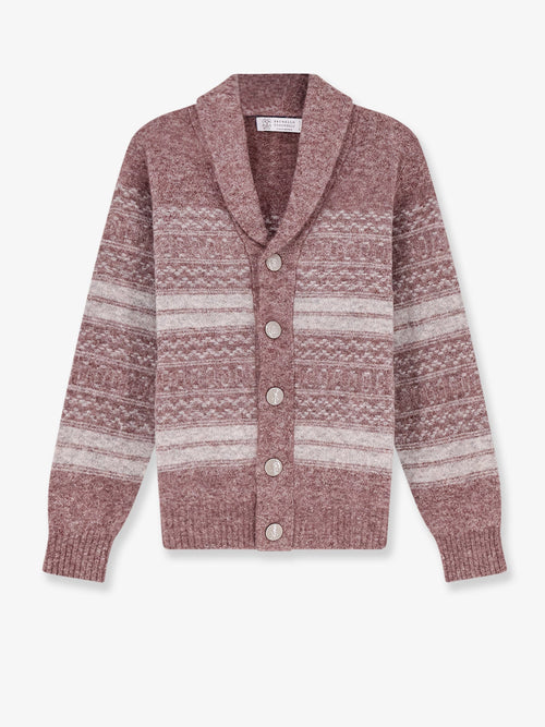 Brunello Cucinelli Alpaca, cashmere and wool blend cardigan - Lavagranito