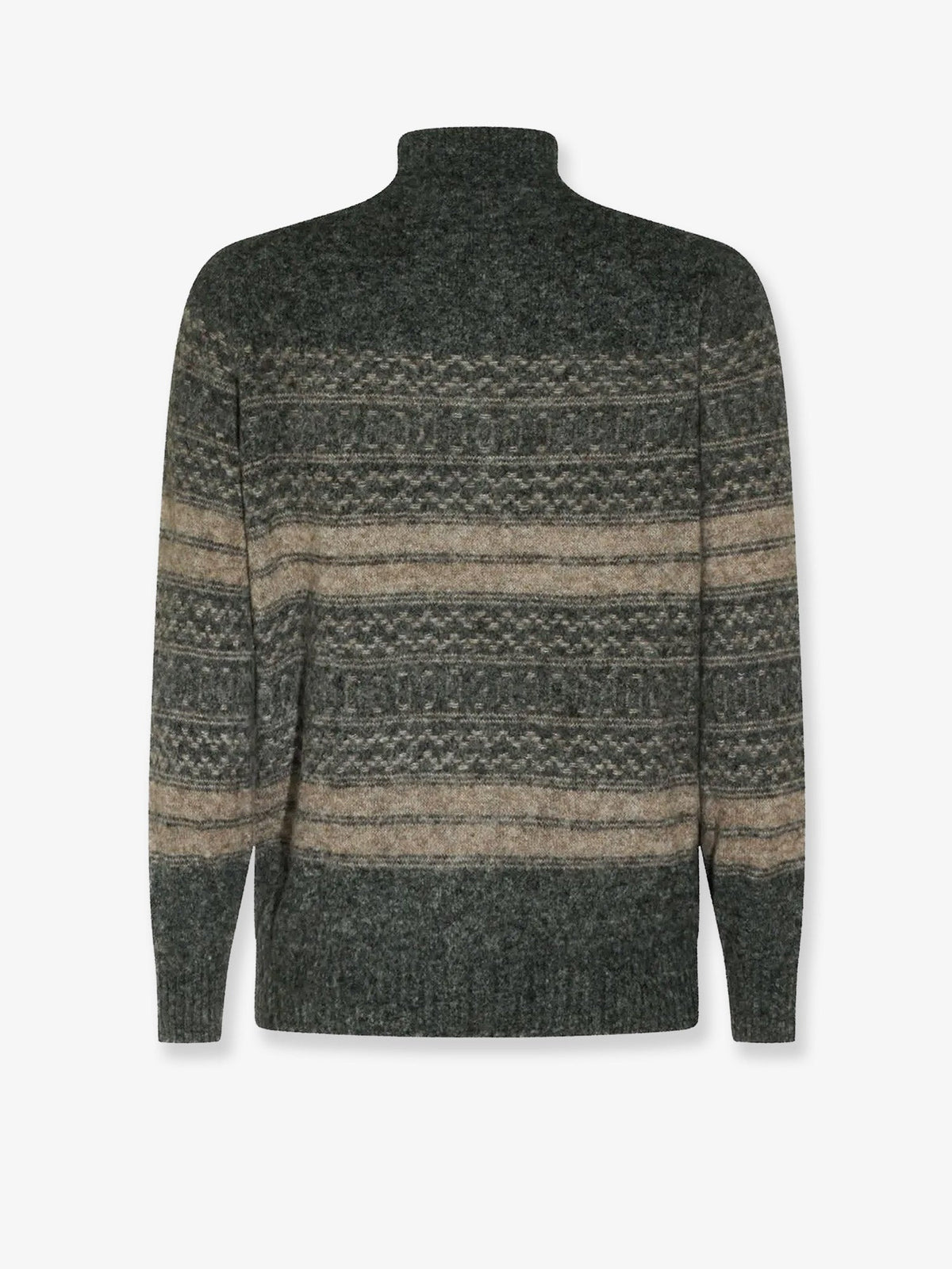 Brunello Cucinelli Alpaca, cashmere, and wool blend cardigan - Carbone