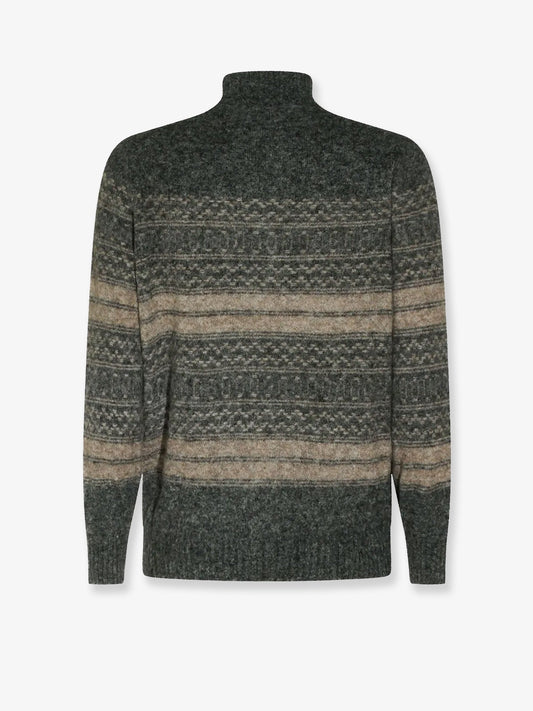 Brunello Cucinelli Alpaca, cashmere, and wool blend cardigan - Carbone