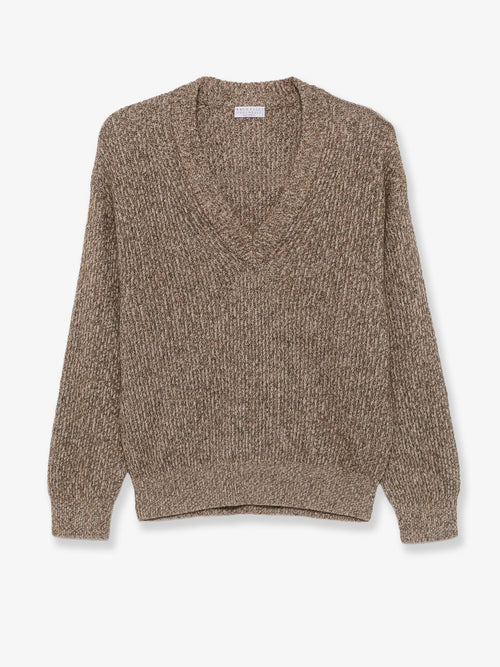 Brunello Cucinelli Cashmere blend sweater - Marrone