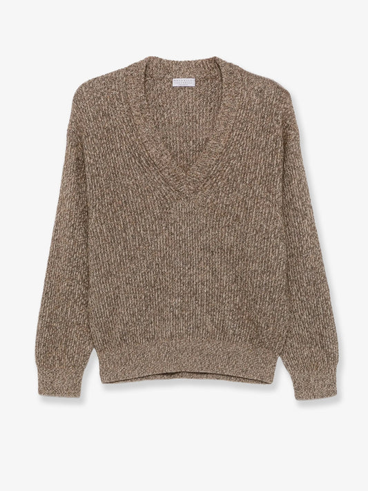 Brunello Cucinelli Cashmere blend sweater - Marrone