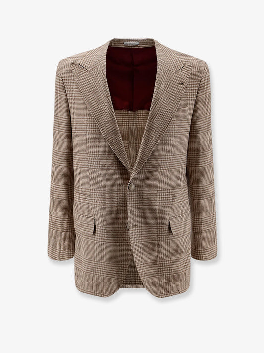 Brunello Cucinelli Single Breasted Wool And Cashmere Blazer