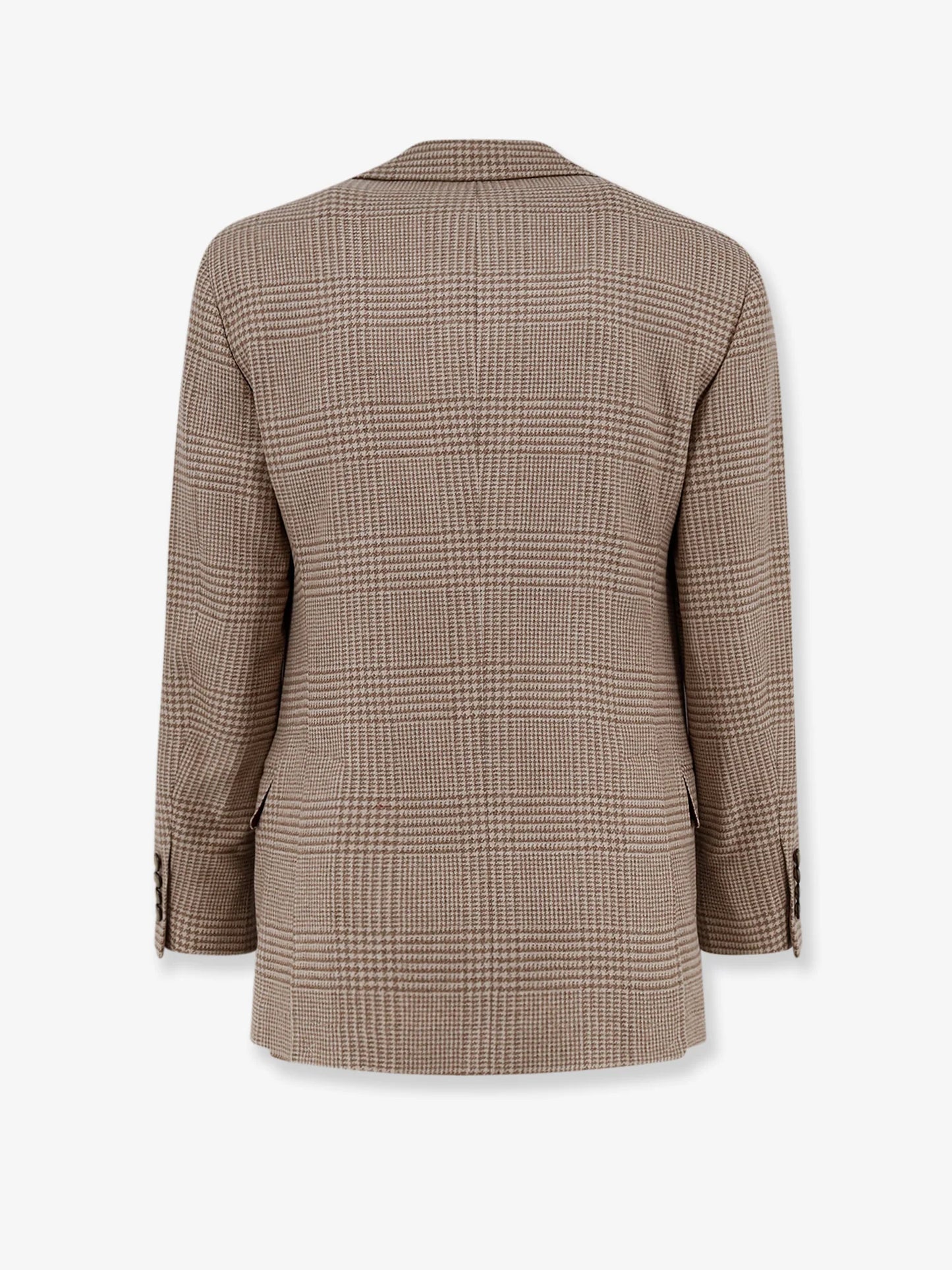 BRUNELLO CUCINELLI - Single-breasted wool and cashmere blazer