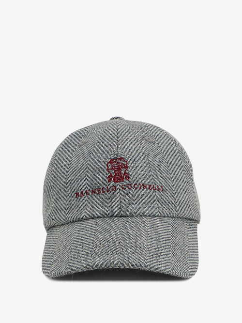 Brunello Cucinelli Baseball Hat with Logo embroidery - Ceruleorosso