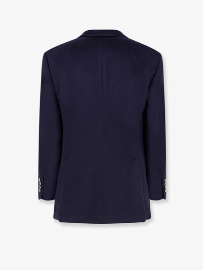Brunello Cucinelli Virgin wool jacket with internal padded vest - Navy
