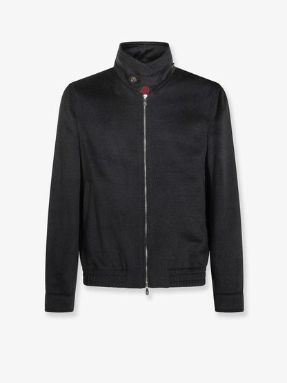 Brunello Cucinelli Virgin wool jacket with zip - Antracite