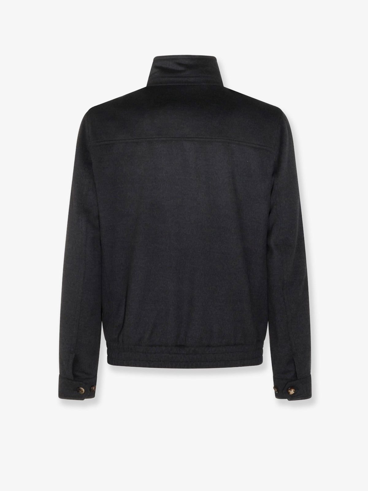 Brunello Cucinelli Virgin wool jacket with zip - Antracite