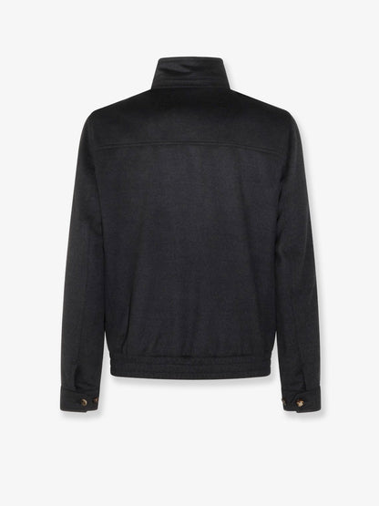 Brunello Cucinelli Virgin wool jacket with zip - Antracite