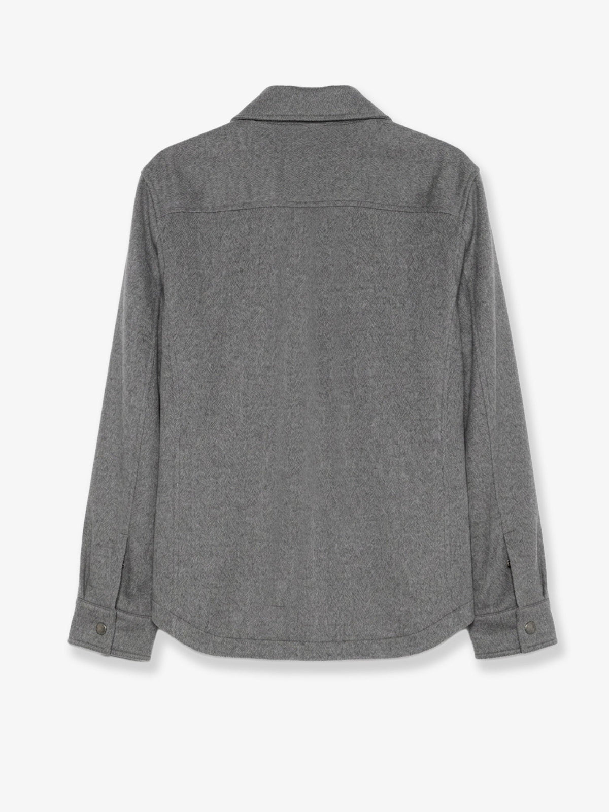 Brunello Cucinelli Outerwear lightweight virgin wool cloth shirt - Grigio