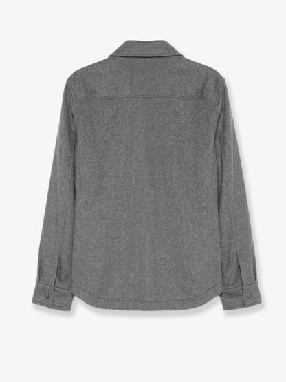 Brunello Cucinelli Outerwear lightweight virgin wool cloth shirt - Grigio