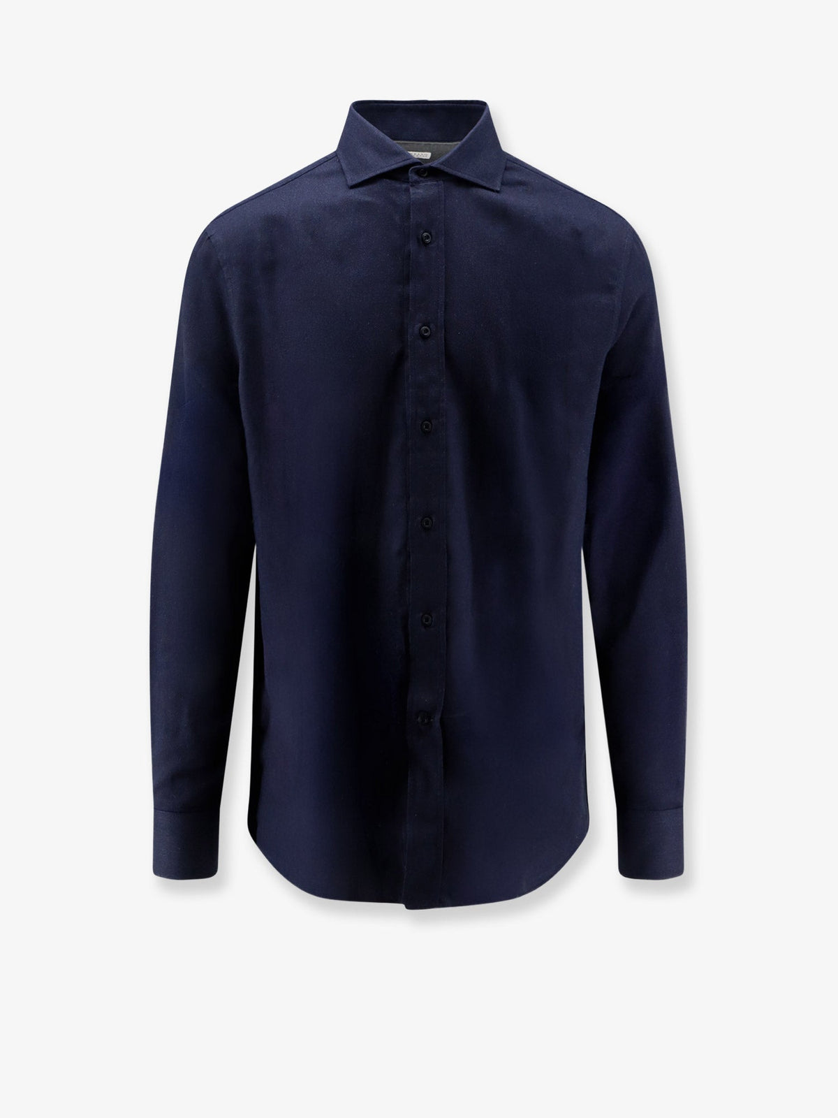 Brunello Cucinelli Cotton and lyocell shirt - Navy