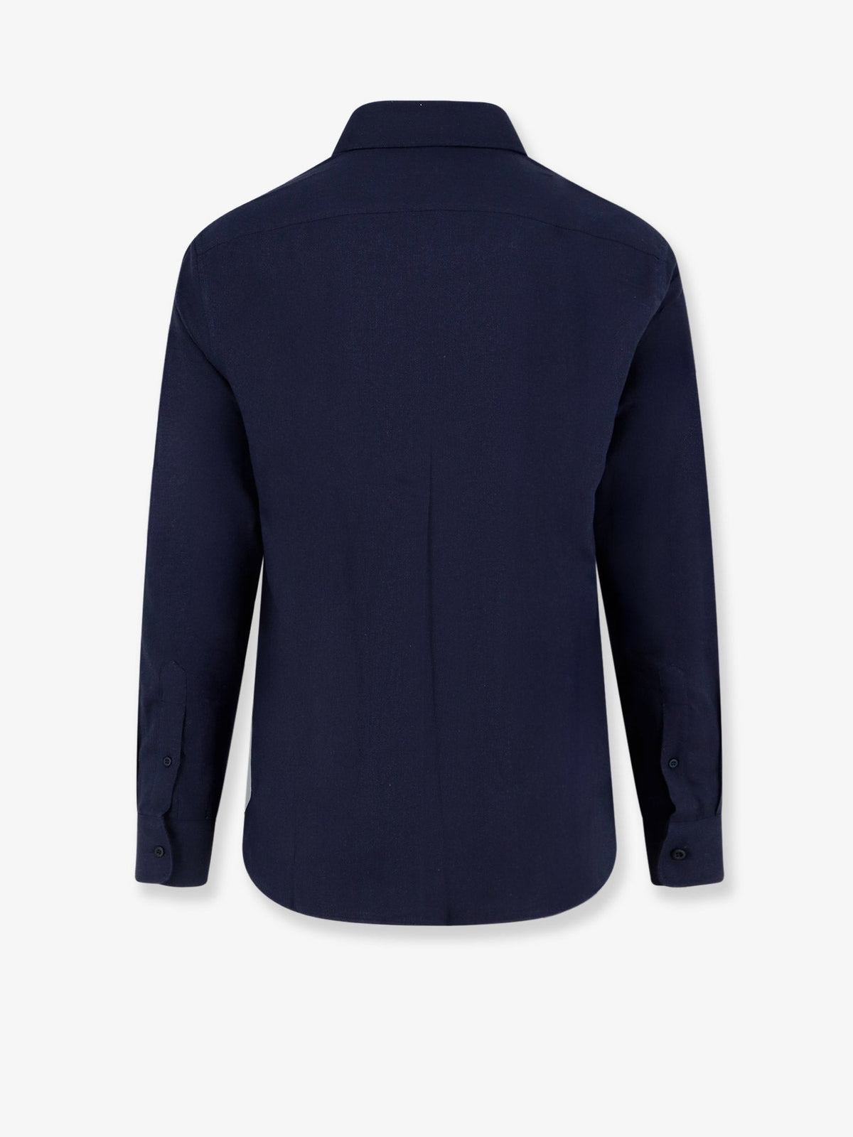 Brunello Cucinelli Cotton and lyocell shirt - Navy