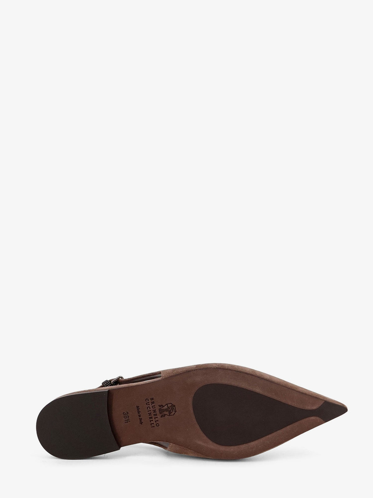 Brunello Cucinelli Suede ballerinas with side Monili detail - Shore