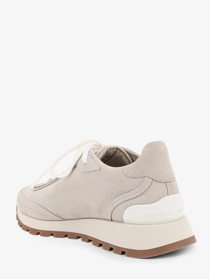 Brunello Cucinelli Suede Sneakers With Monili Embellishment
