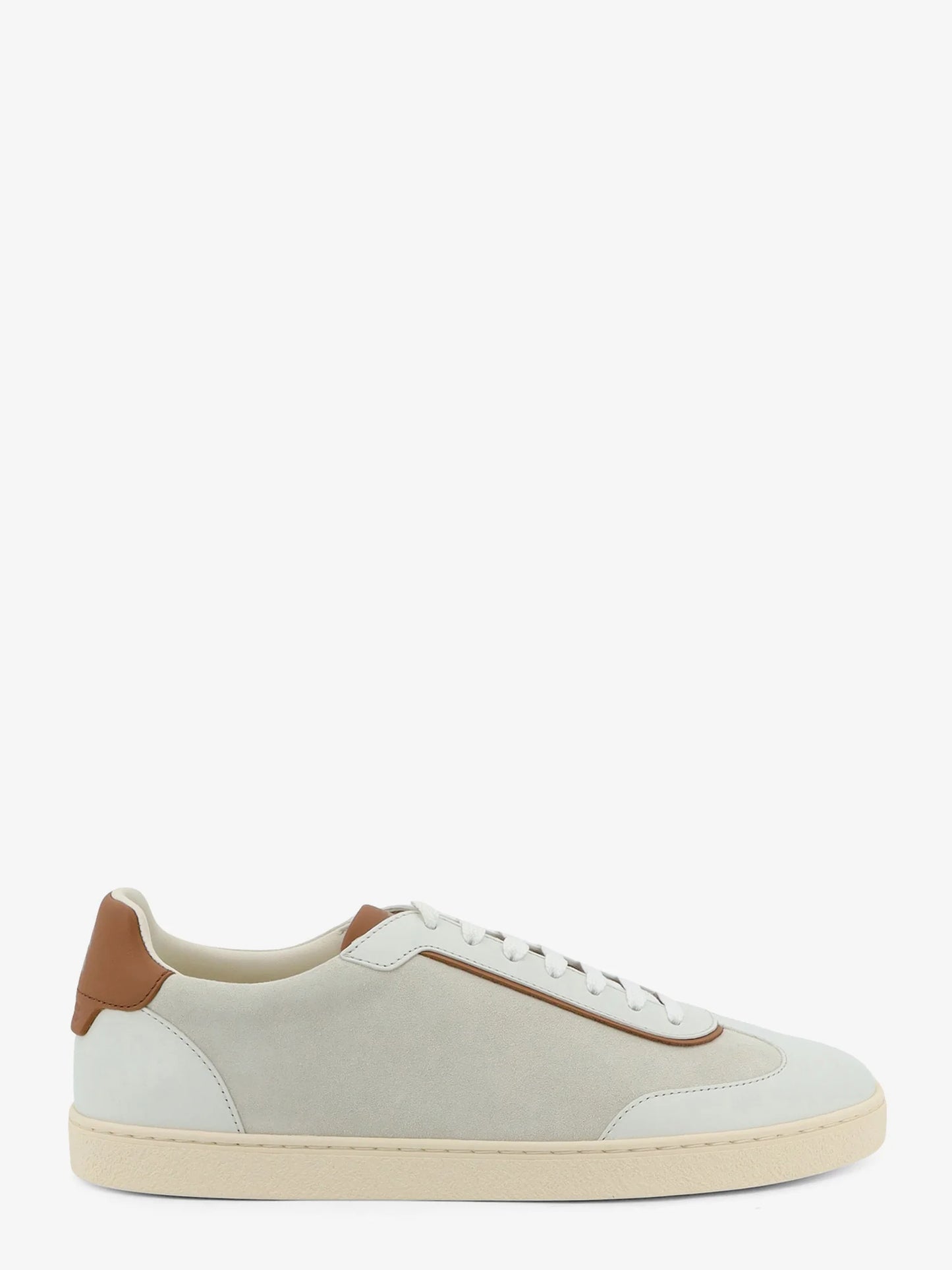 BRUNELLO CUCINELLI - Low-Top suede and leather sneakers