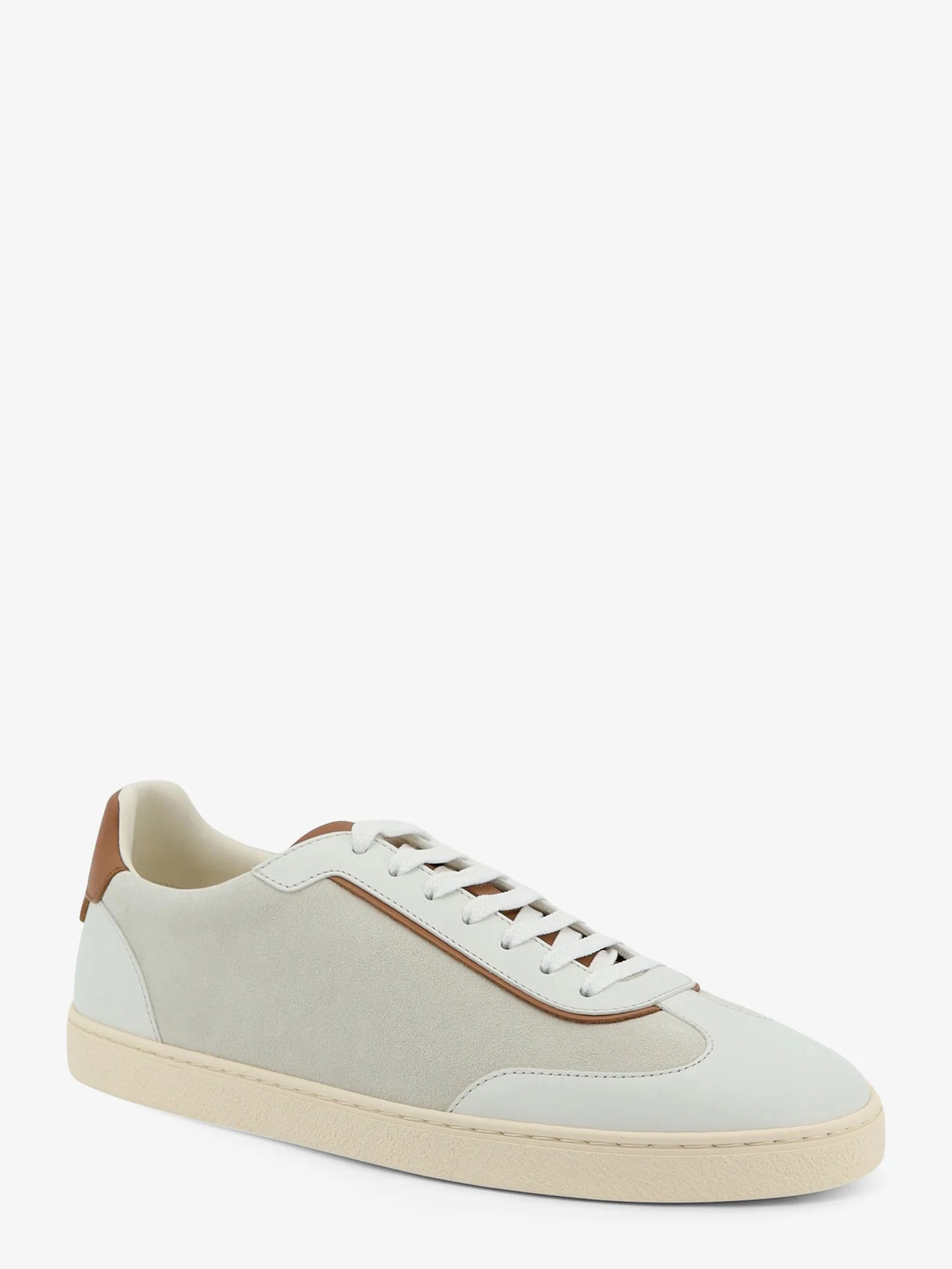 BRUNELLO CUCINELLI - Low-Top suede and leather sneakers
