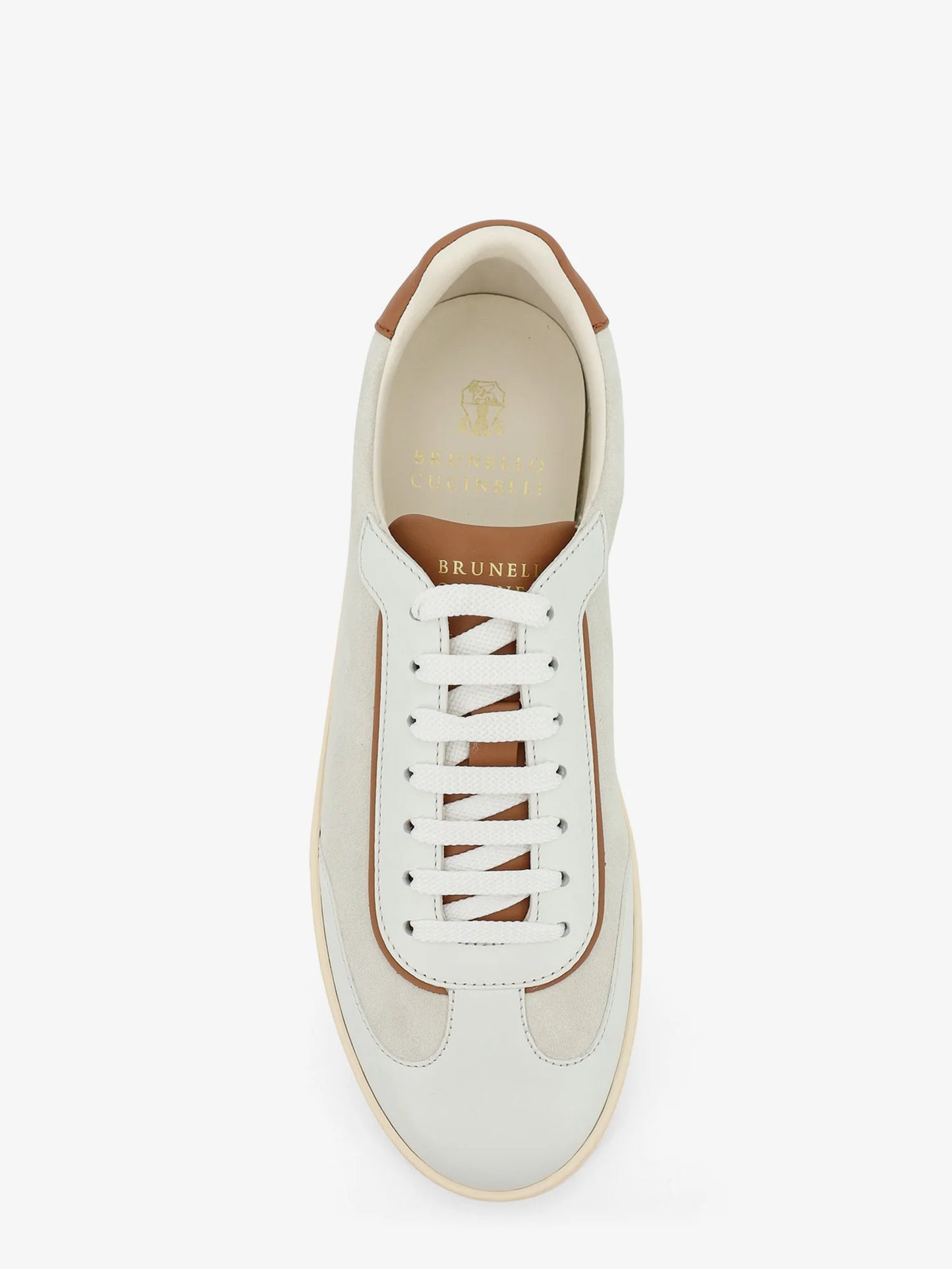 BRUNELLO CUCINELLI - Low-Top suede and leather sneakers