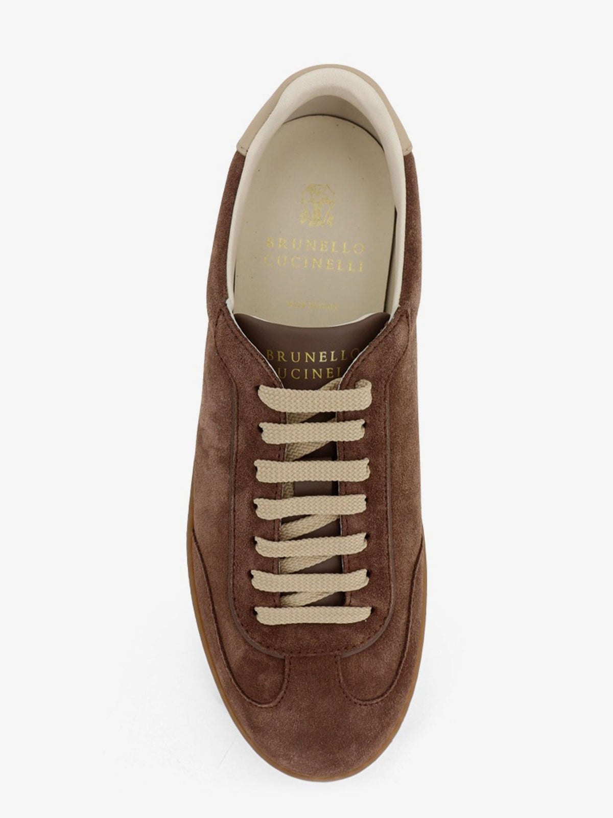 Brunello Cucinelli Suede and leather sneakers - Fangoavorio