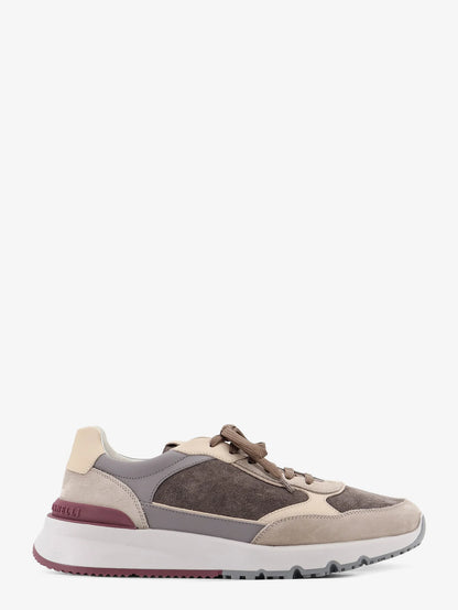 BRUNELLO CUCINELLI - Suede sneakers with leather inserts