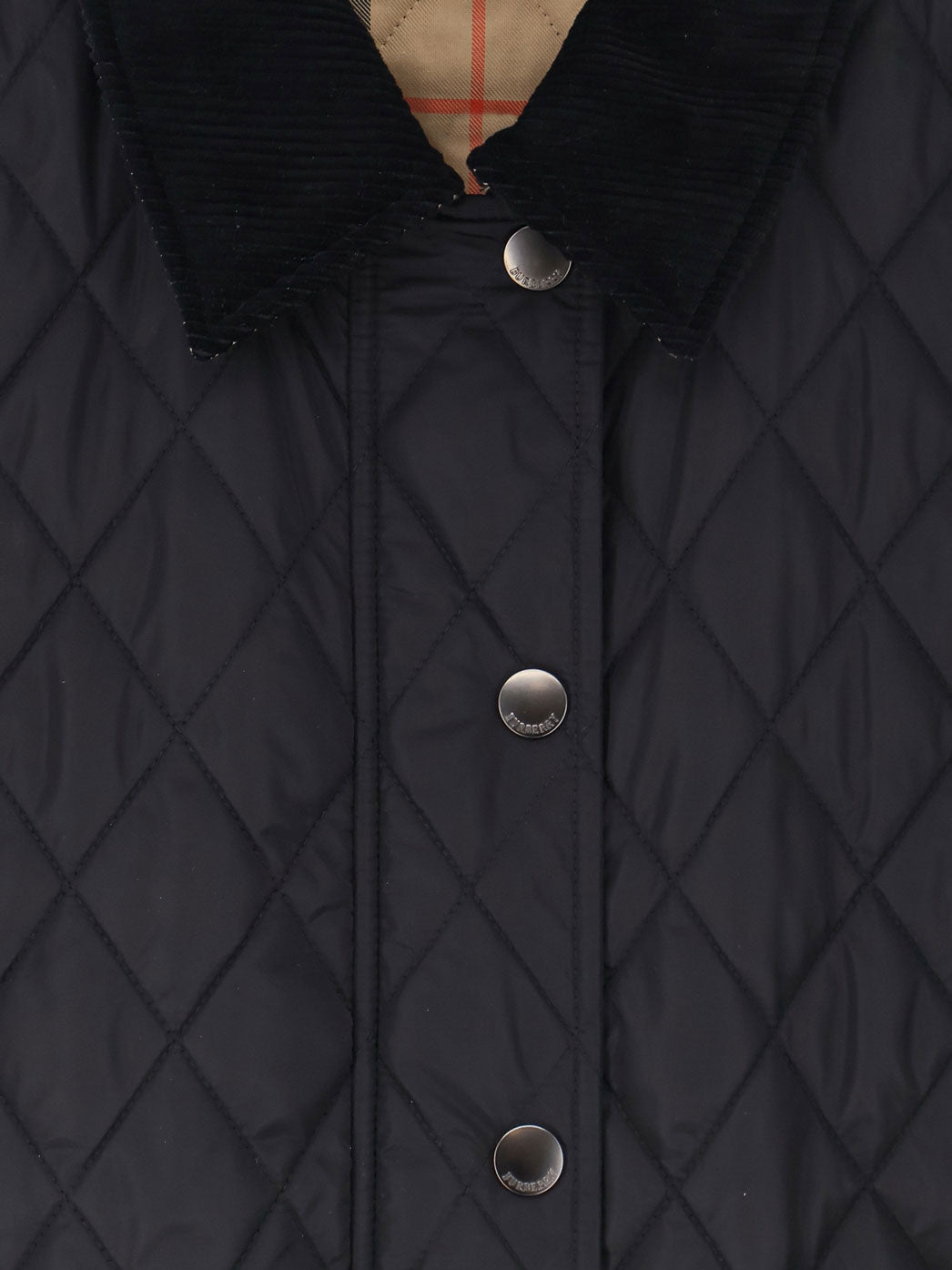 Burberry Nylon jacket with stitching - Black/Sand Ip Check
