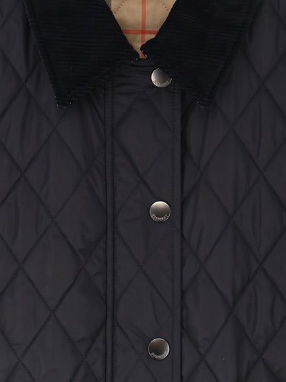 Burberry Nylon jacket with stitching - Black/Sand Ip Check