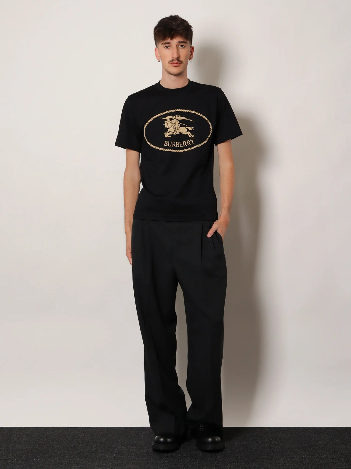 BURBERRY - Seth organic cotton blend t-shirt