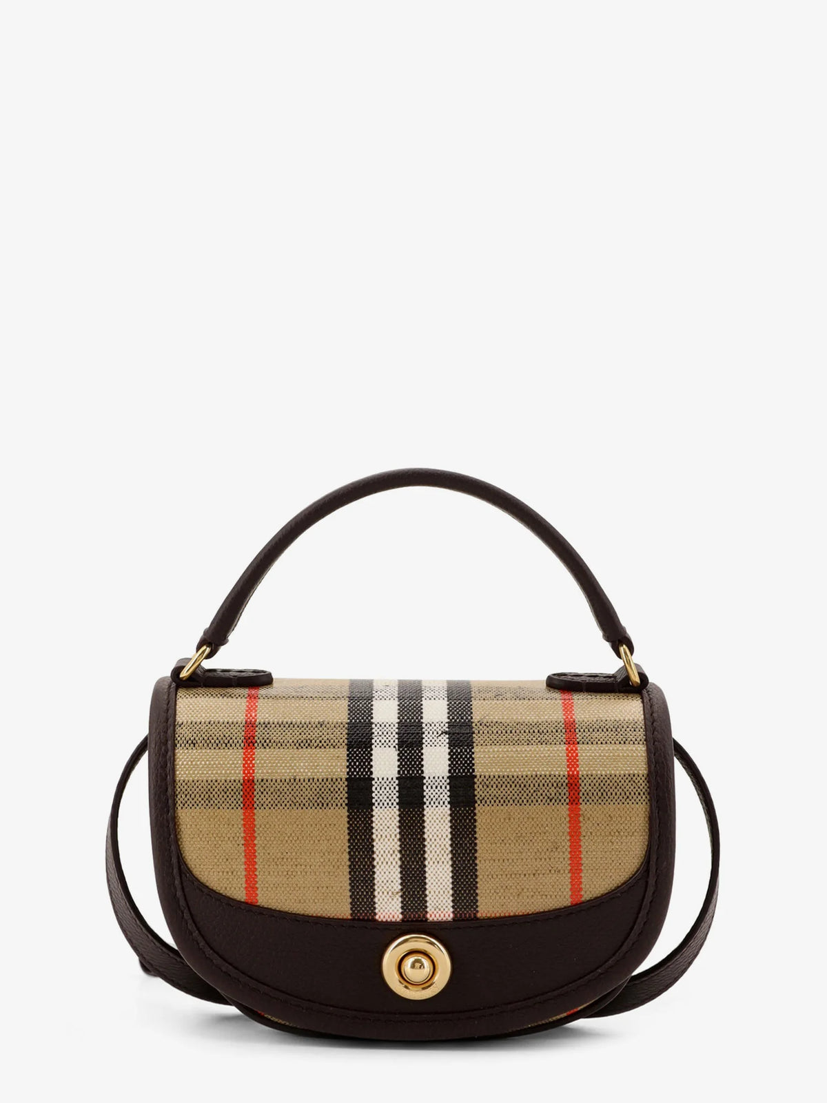 BURBERRY - Highlands crossbody bag with iconic Check pattern