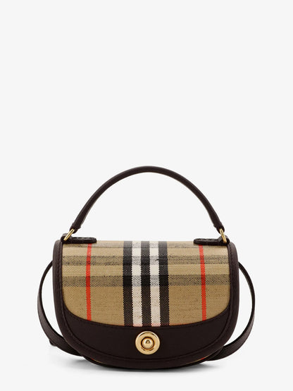 BURBERRY - Highlands crossbody bag with iconic Check pattern