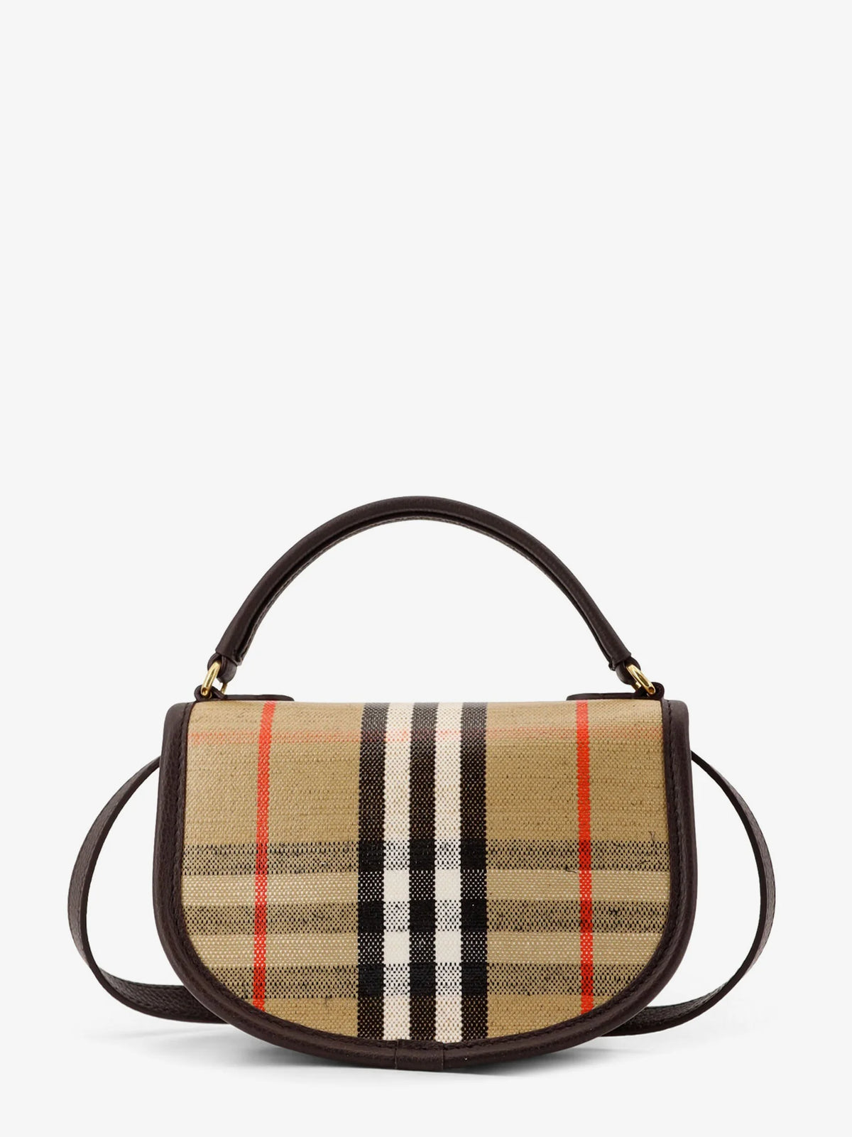 BURBERRY - Highlands crossbody bag with iconic Check pattern
