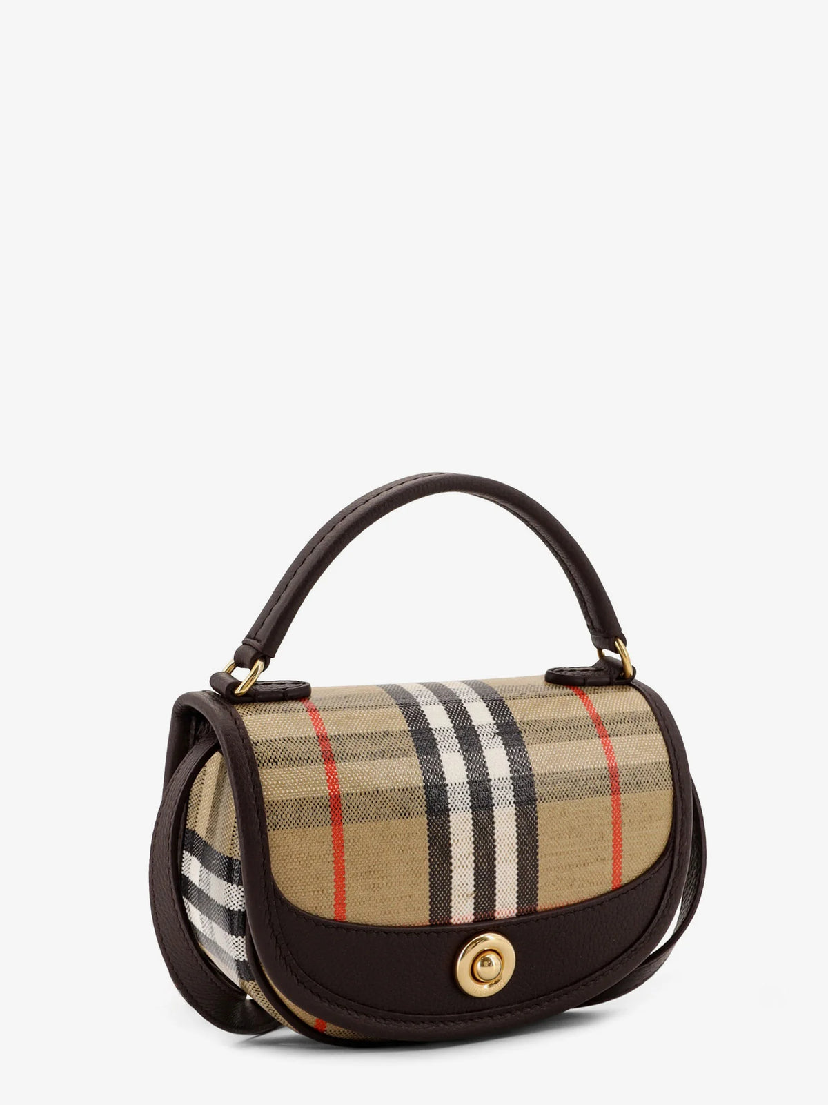 BURBERRY - Highlands crossbody bag with iconic Check pattern