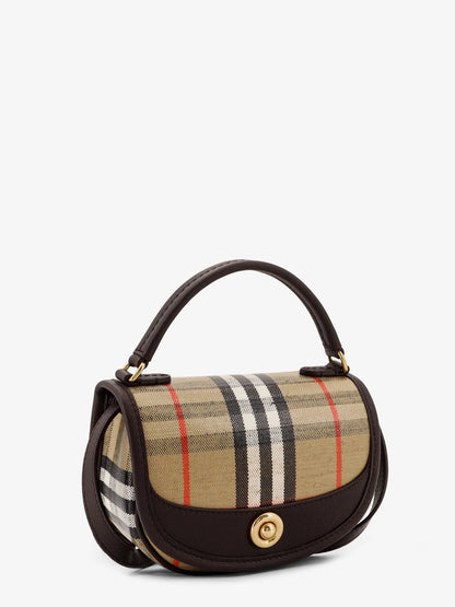 BURBERRY - Highlands crossbody bag with iconic Check pattern