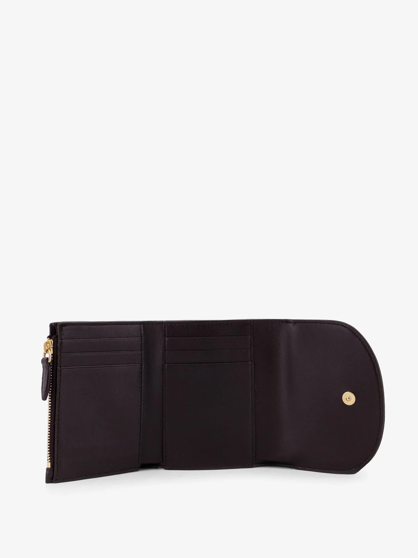 BURBERRY - Highlands Compact wallet with leather inserts