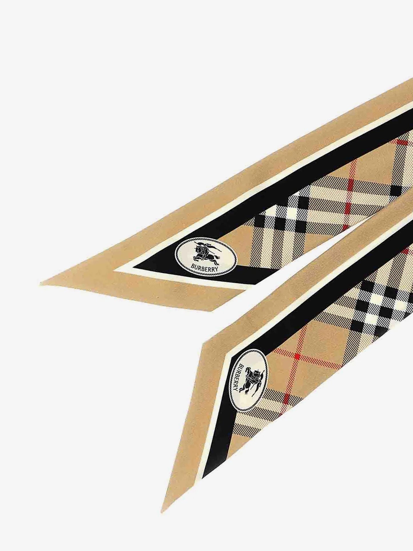 BURBERRY - Medium Check silk bandeau