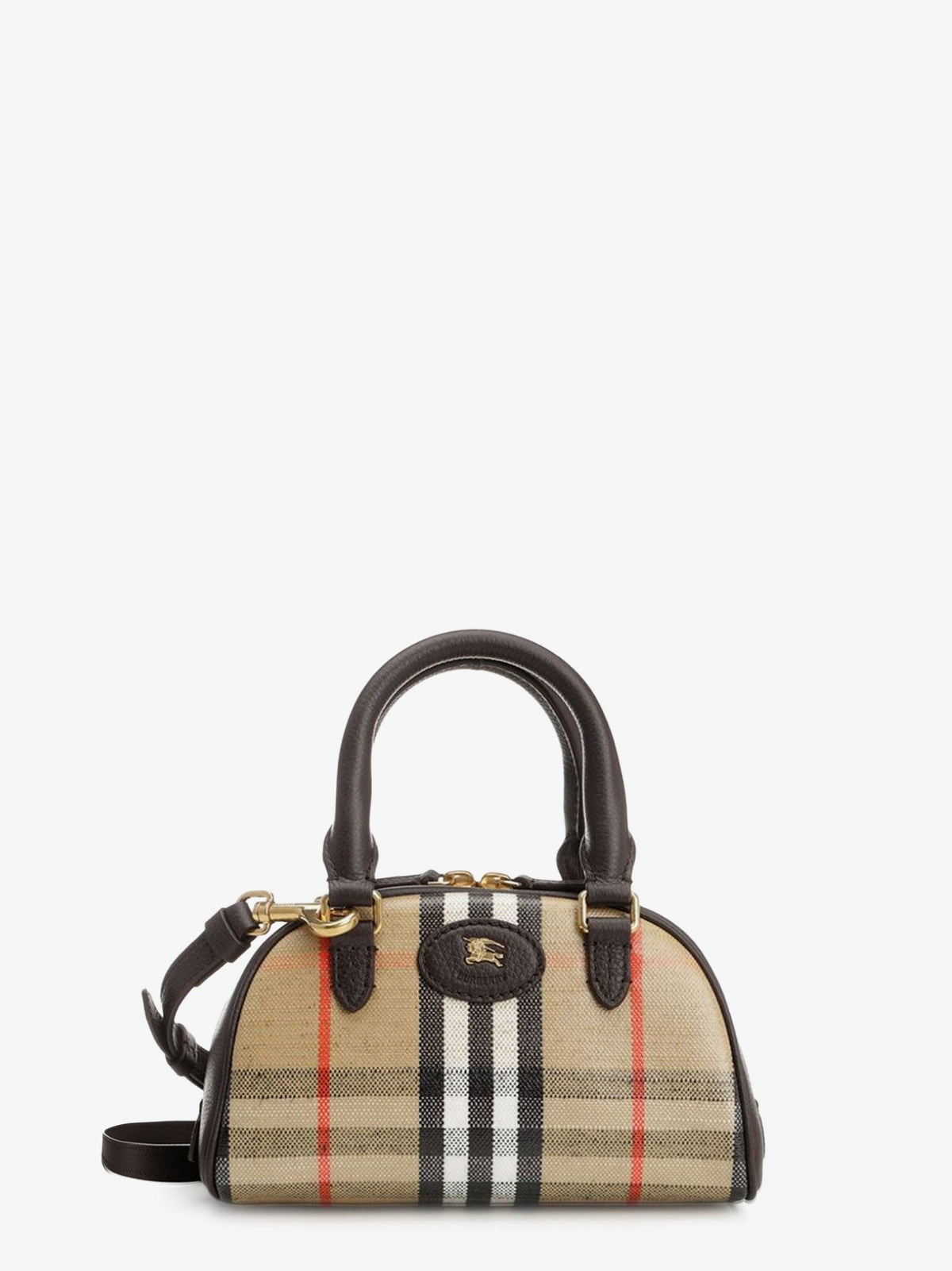 Burberry Highlands Mini Bowling WWW crossbody bag - Sand