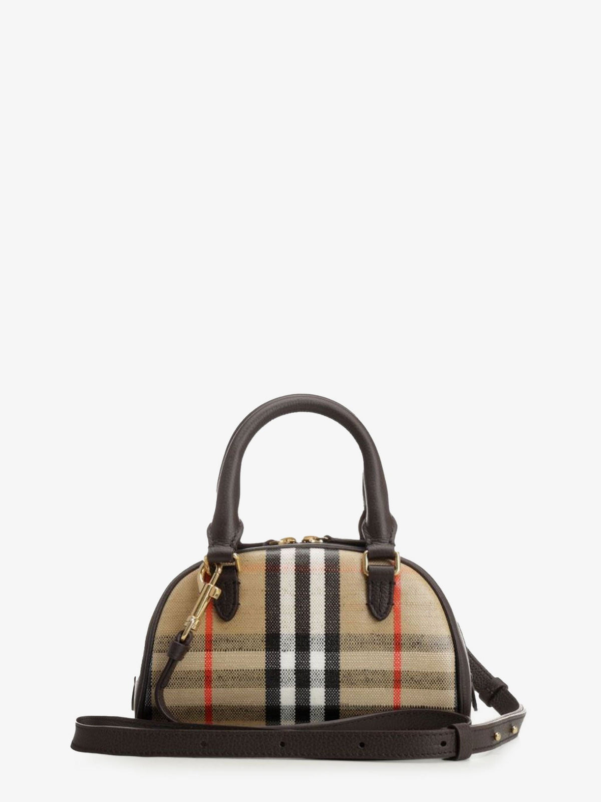 Burberry Highlands Mini Bowling WWW crossbody bag - Sand